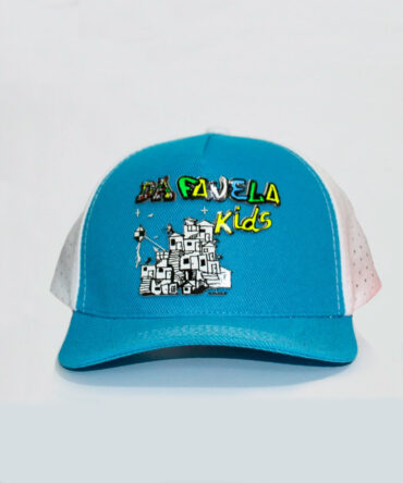 Boné Da Favela Kids Azul com Branco